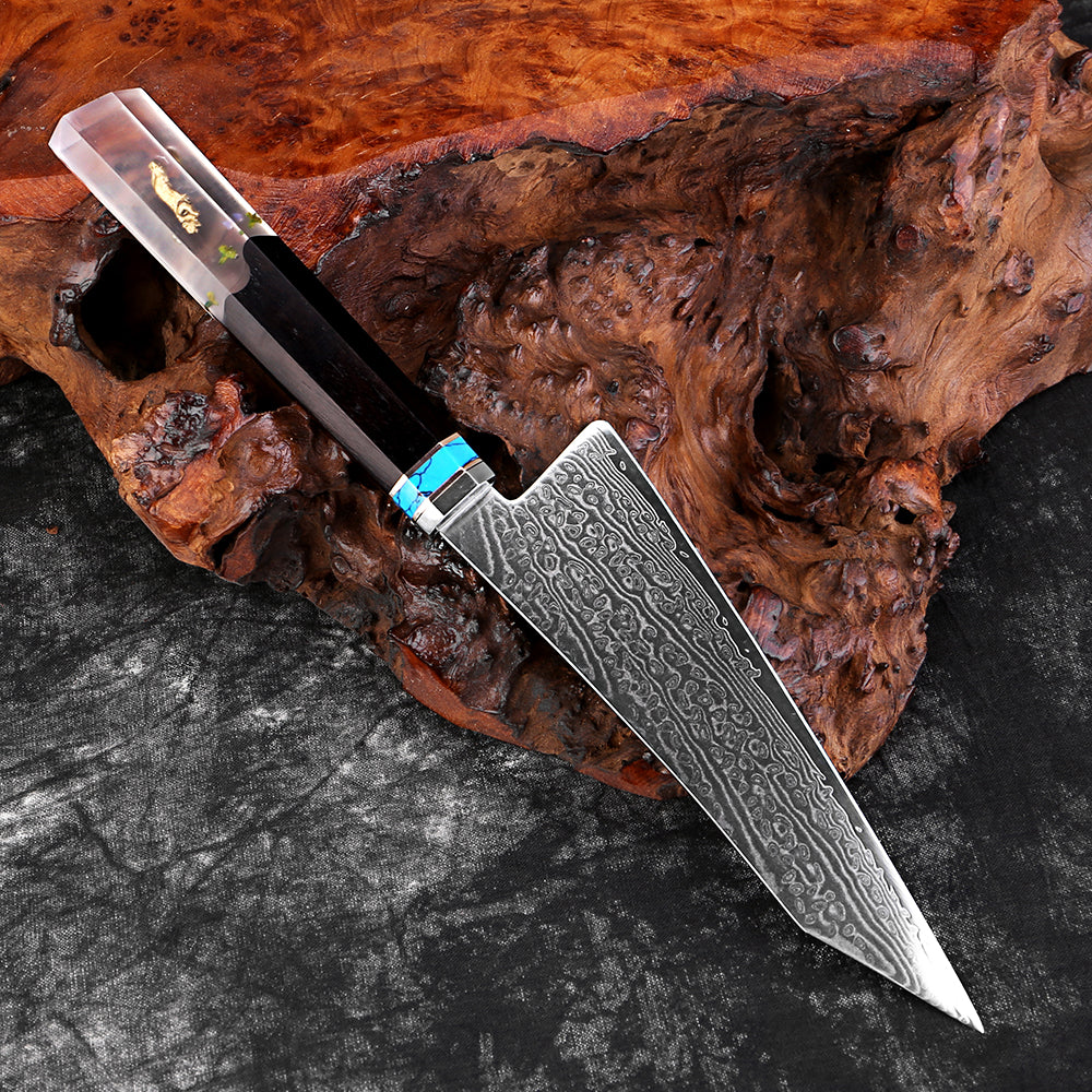 XITUO Damascus Kitchen Utility Knife, 5" Paring Knife VG10 Damascus Steel 67-Layer Blade,Perfect for Peeling,Slicing & Trimming